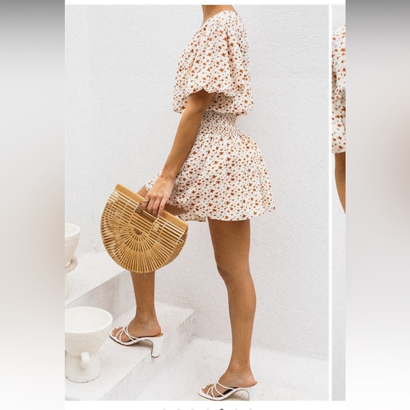 Sabo skirt autumn isle dress Small floral beige - Picture 2 of 8